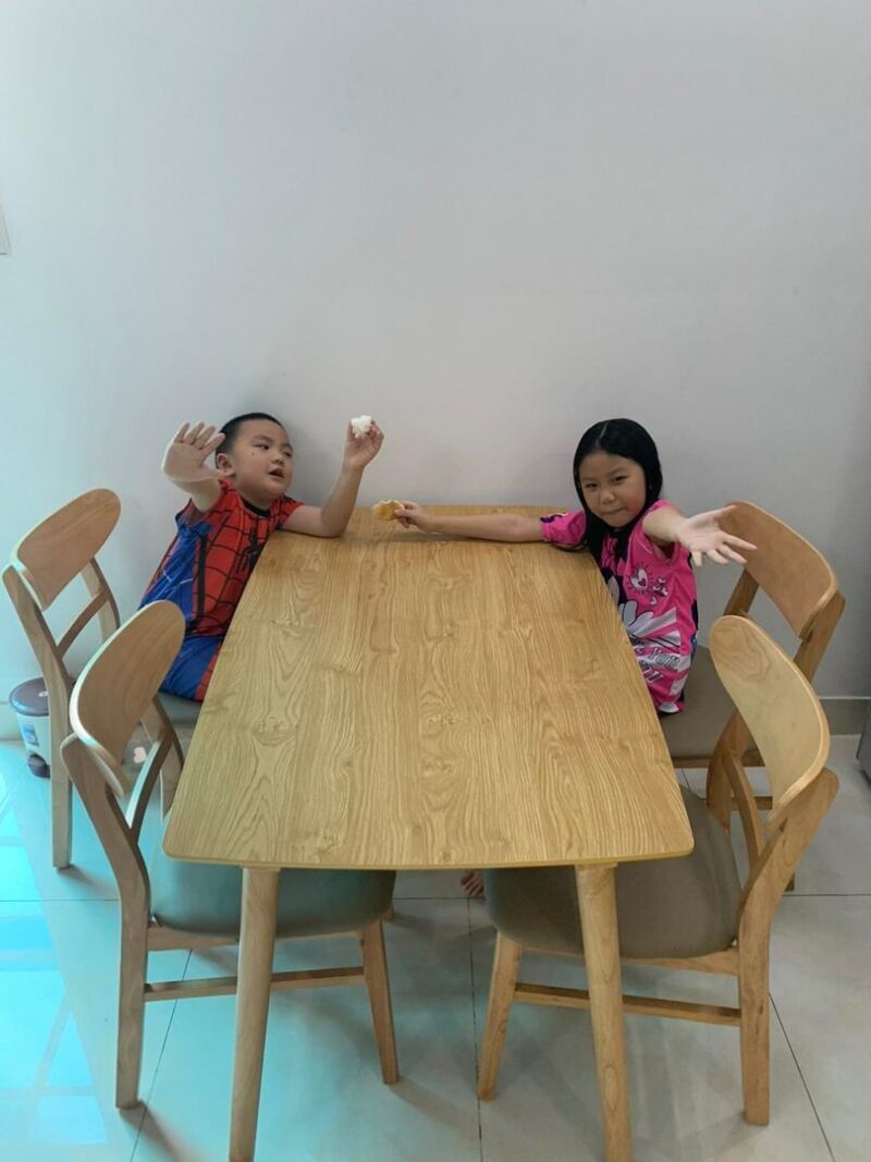 Bàn ăn gỗ thịt 15A