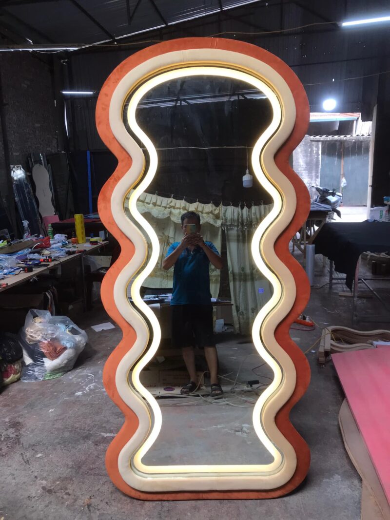 Gương bọc nỉ 1A