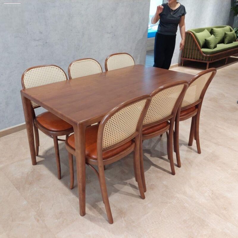 Bàn ăn gỗ thịt 23A