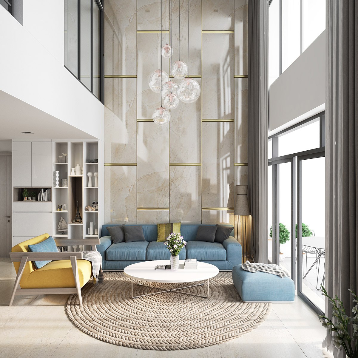 Mẫu decor phòng khách đẹp