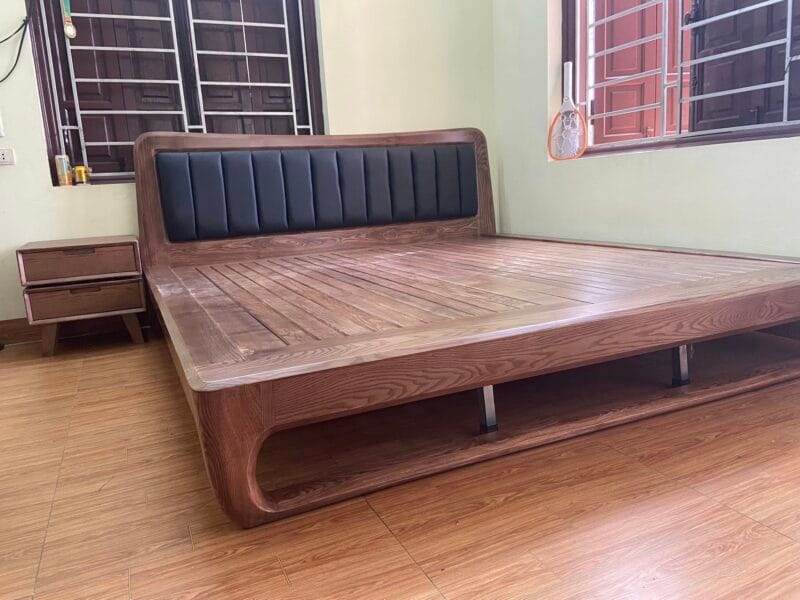 Giường gỗ sồi 1A