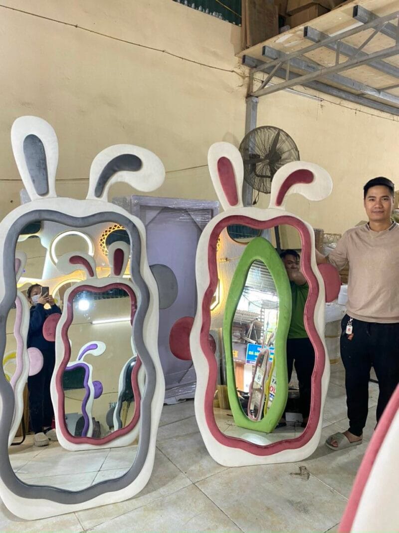 Gương bọc nỉ 2A
