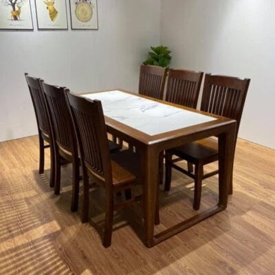 Bàn ăn gỗ thịt 45A